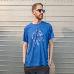 Unisex Fluffy Corgy T-shirts | Hand screen-printed | Cute | Printed in California | Harumo Sato |