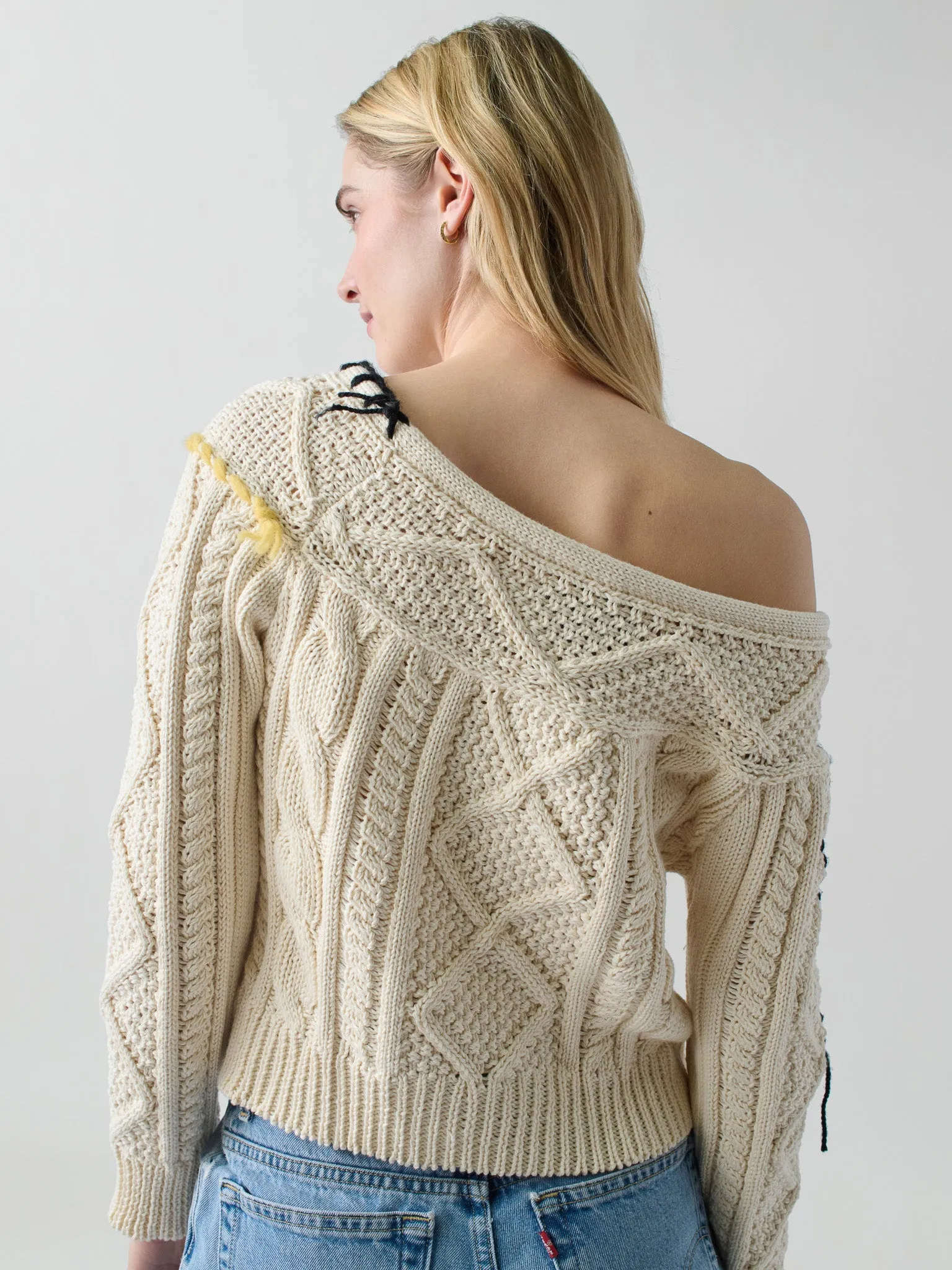 Vaggelis Off Shoulder Sweater