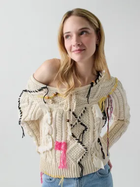 Vaggelis Off Shoulder Sweater