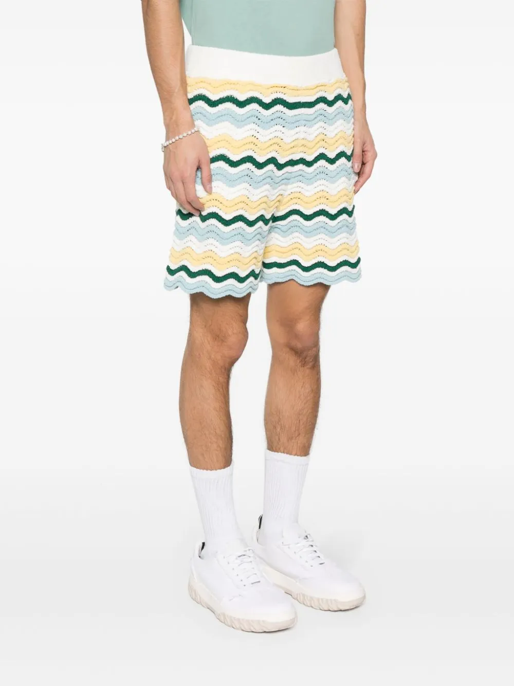 Wavy Boucle 3D-knit shorts