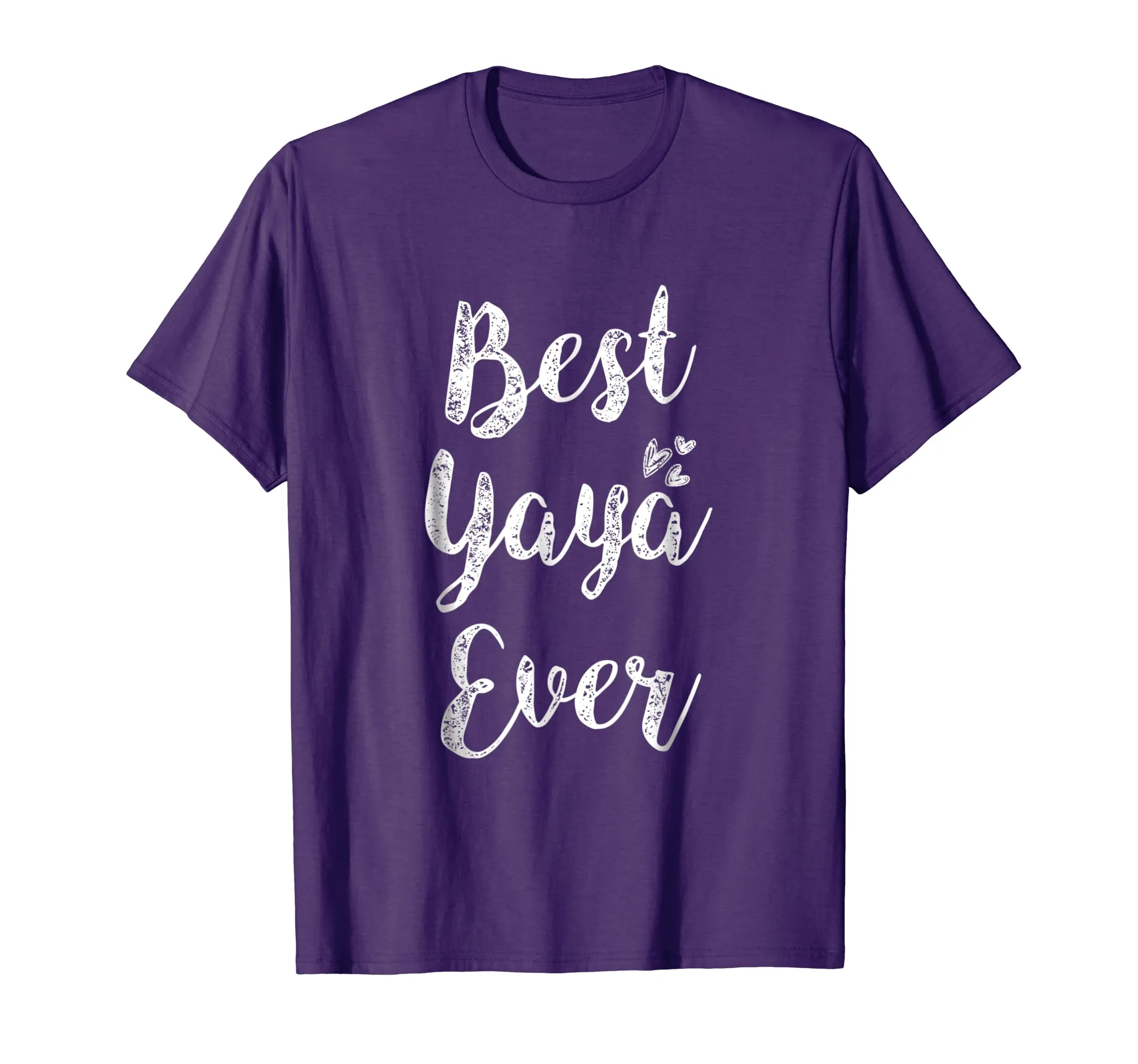 Womens Best Yaya Ever T-Shirt Fun Cute Mother Day Gift Tee
