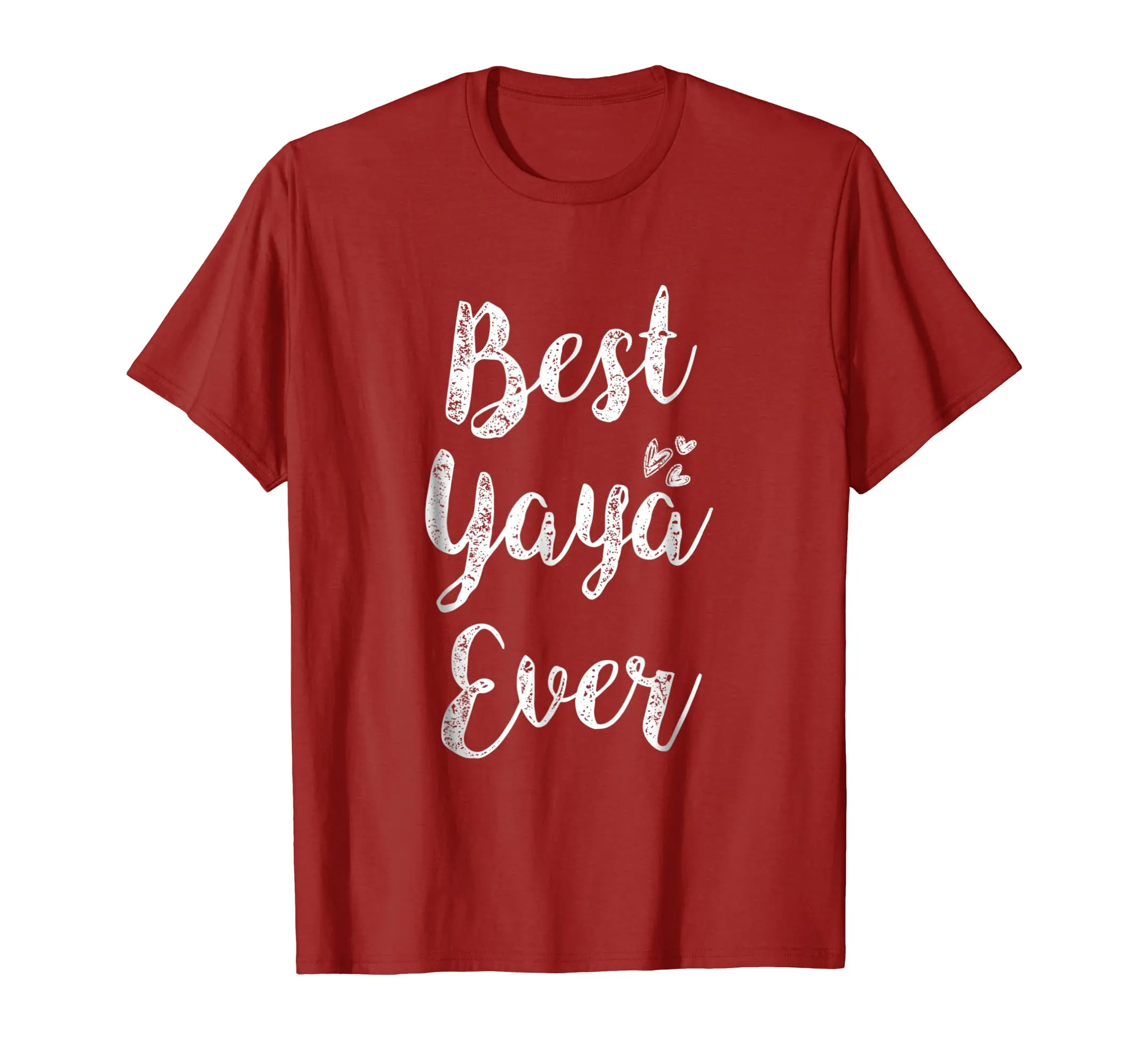 Womens Best Yaya Ever T-Shirt Fun Cute Mother Day Gift Tee