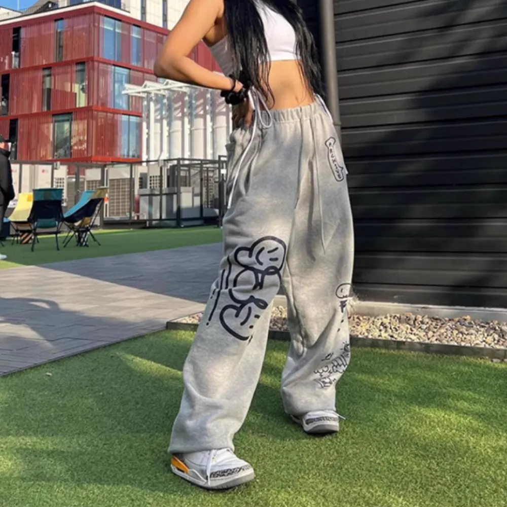 Women's Simple Letter Print Sweatpants