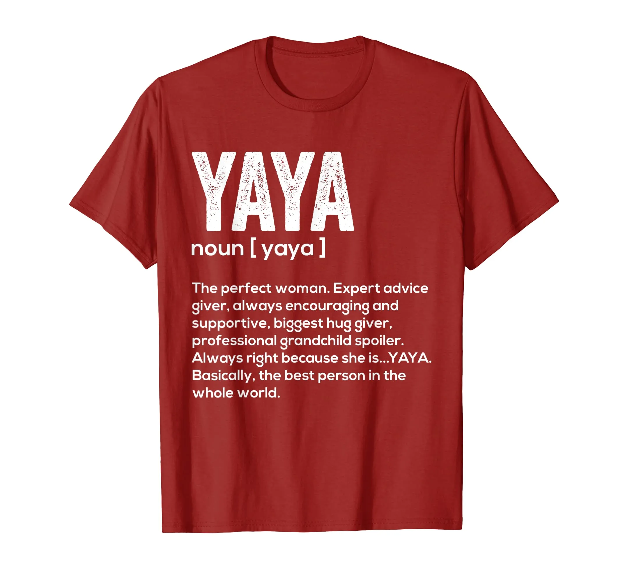 Yaya Definition T Shirt Grandma Mother Day Gifts