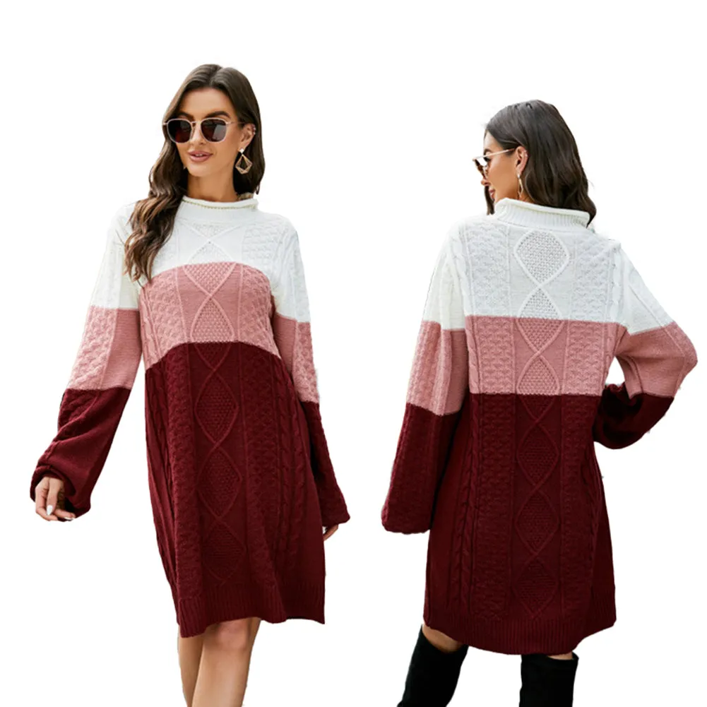 YESFASHION Relaxed Oversized Cable Sweaters