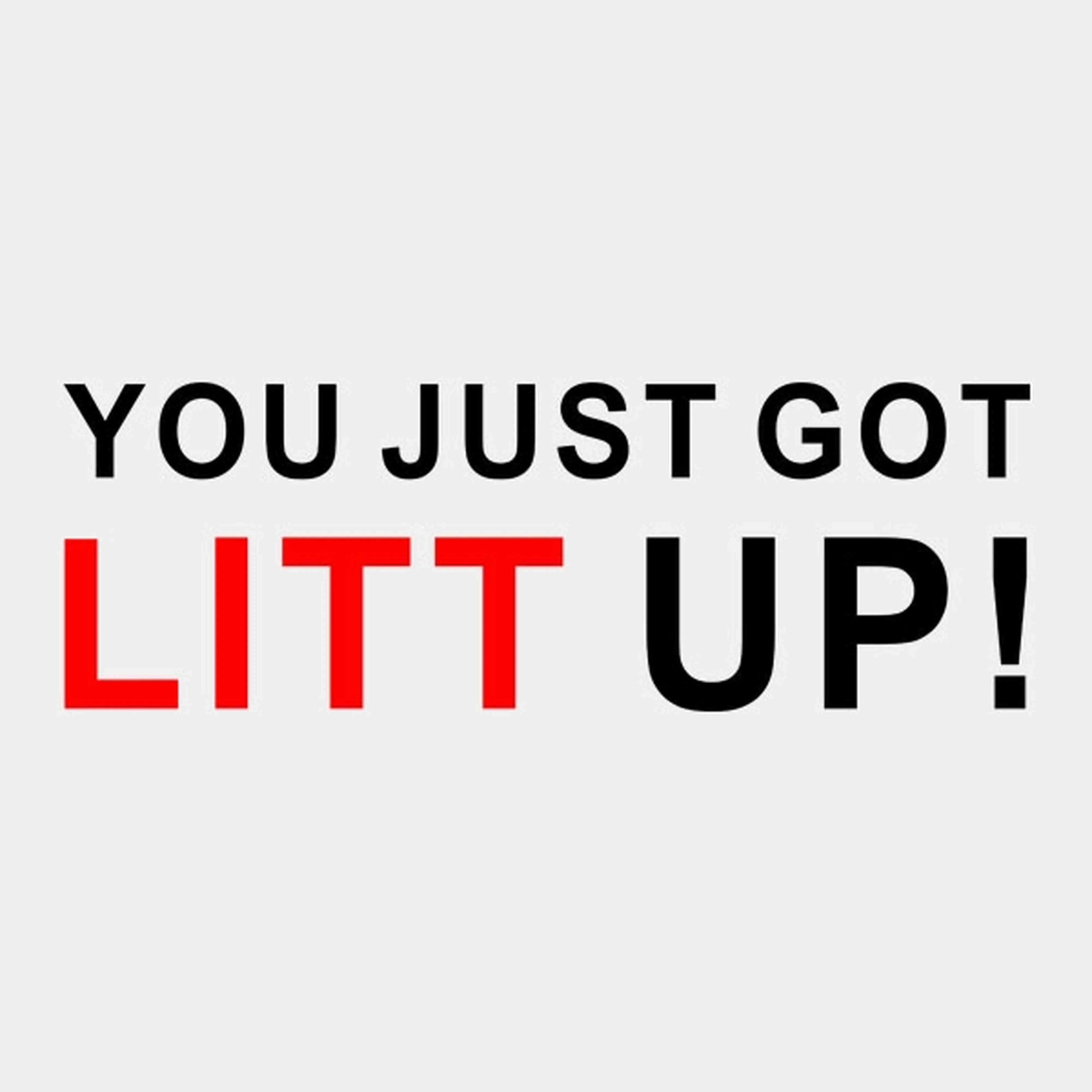 You just got litt up - T-shirt